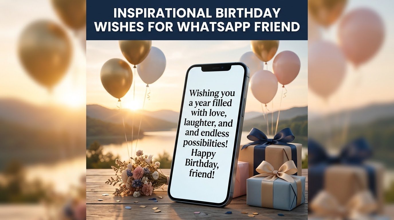 Inspirational Birthday Wishes for WhatsApp Friend