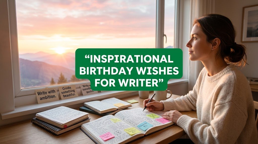 Inspirational Birthday Wishes for Writer