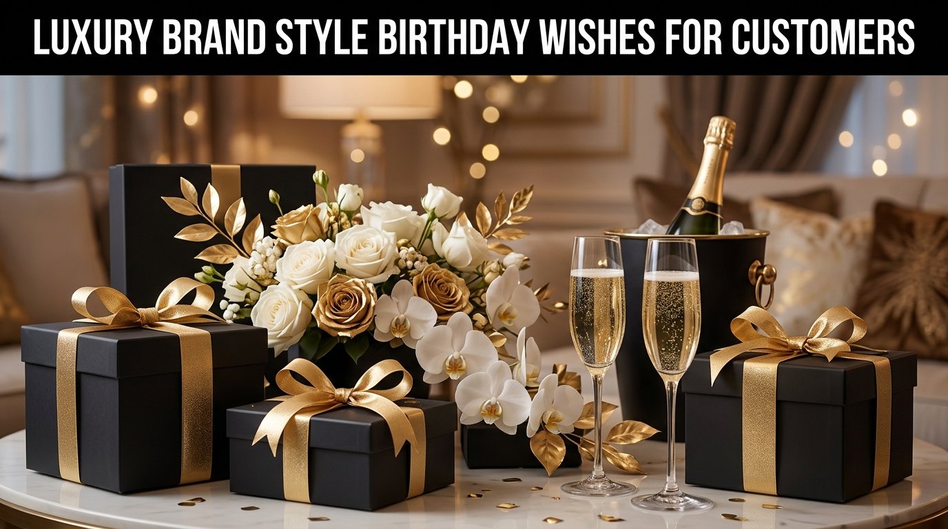 Luxury Brand Style Birthday Wishes for Customers