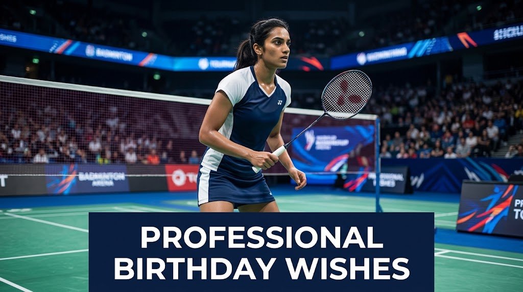 Professional Birthday Wishes for Badminton Player