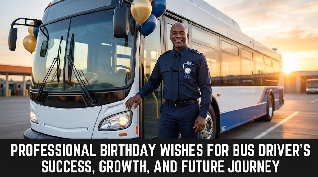 Professional Birthday Wishes for Bus Driver's Success, Growth, and Future Journey
