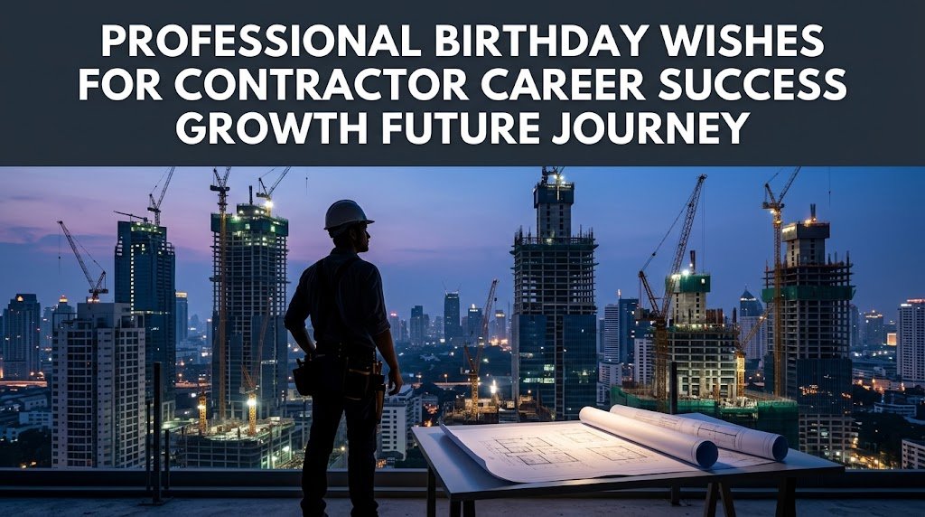 Professional Birthday Wishes for Contractor Career Success Growth Future Journey
