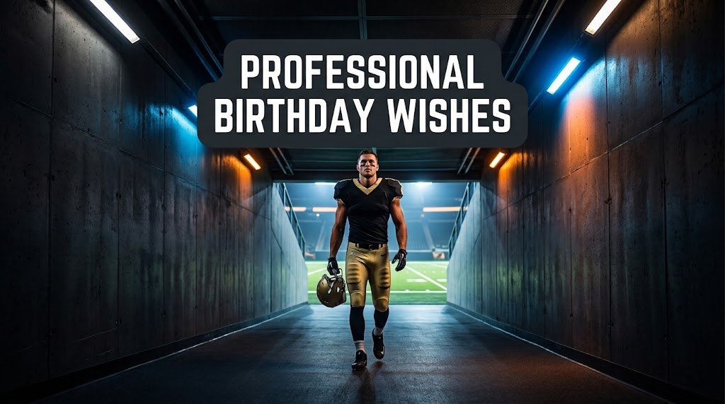 Professional Birthday Wishes for Football Player