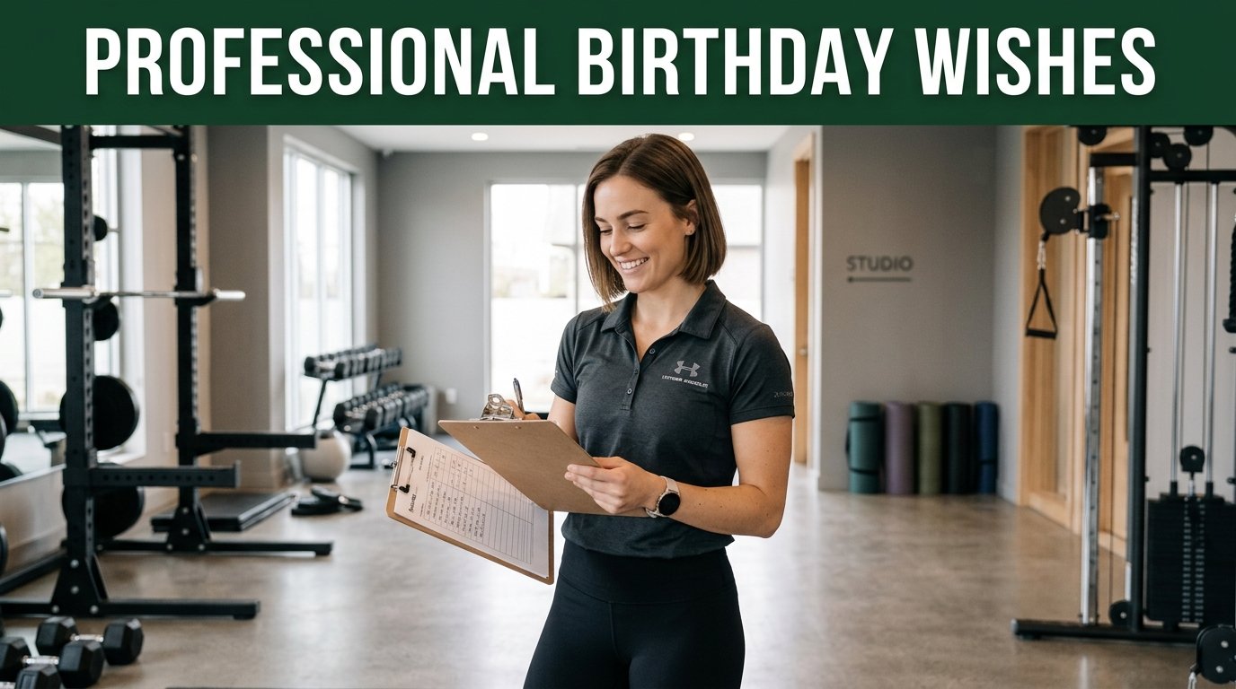 Professional Birthday Wishes for Gym Trainer