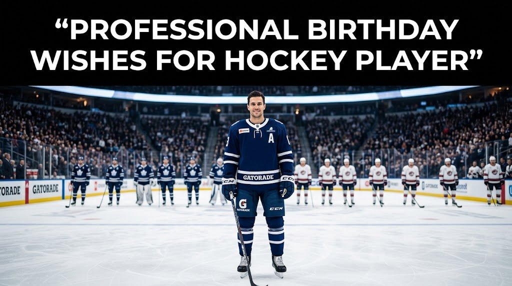 Professional Birthday Wishes for Hockey Player