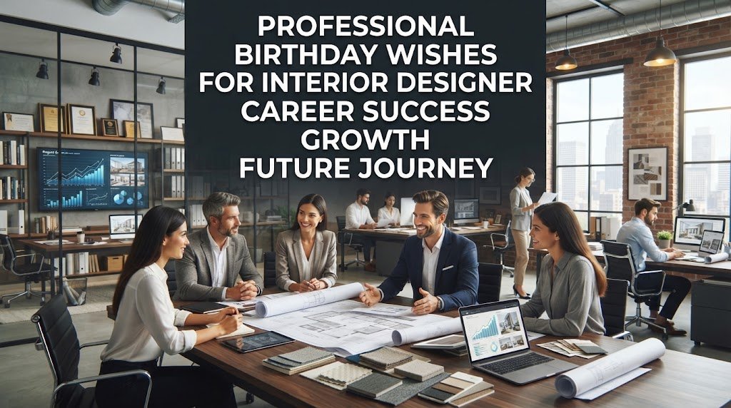 Professional Birthday Wishes for Interior Designer Career Success Growth Future Journey