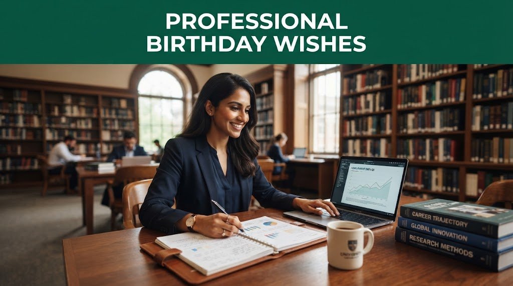 Professional Birthday Wishes for Librarian Career Growth Future Success