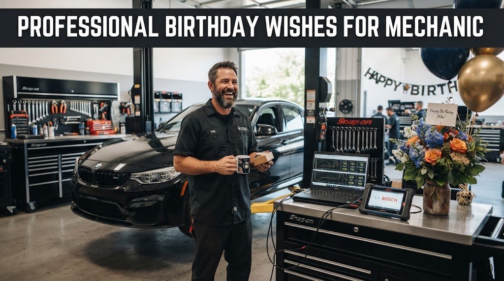 Professional Birthday Wishes for Mechanic Career Success Growth Future Journey