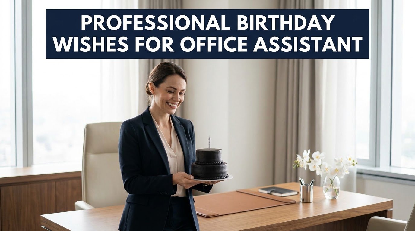 Professional Birthday Wishes for Office Assistant