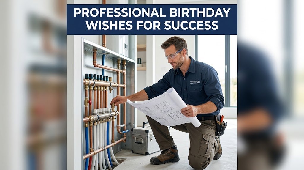 Professional Birthday Wishes for Plumber Success Growth Future Journey