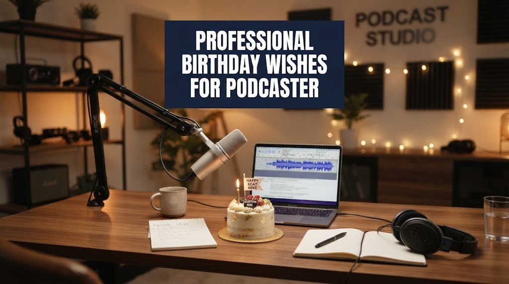 Professional Birthday Wishes for Podcaster