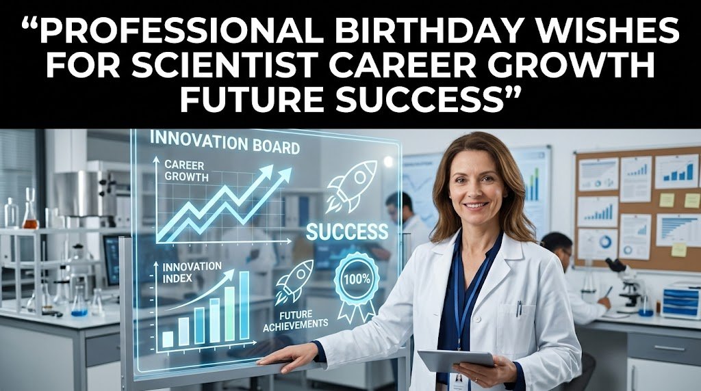 Professional Birthday Wishes for Scientist Career Growth Future Success