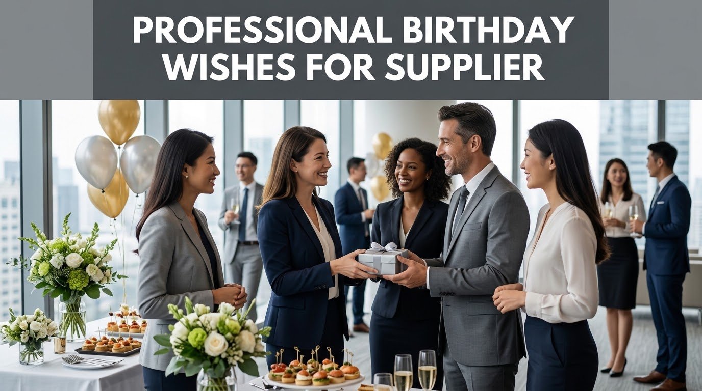 Professional Birthday Wishes for Supplier