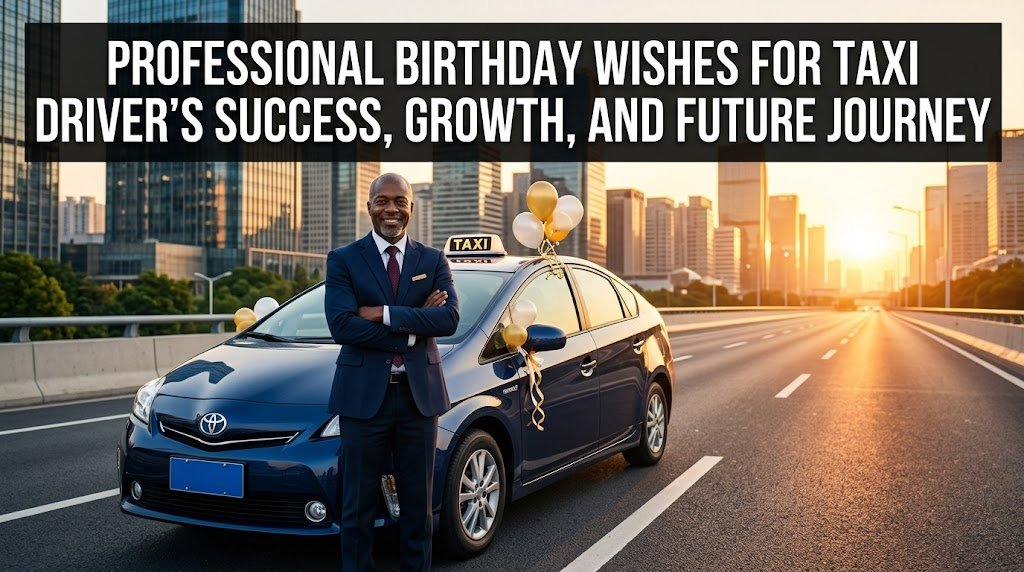 Professional Birthday Wishes for Taxi Driver's Success, Growth, and Future Journey