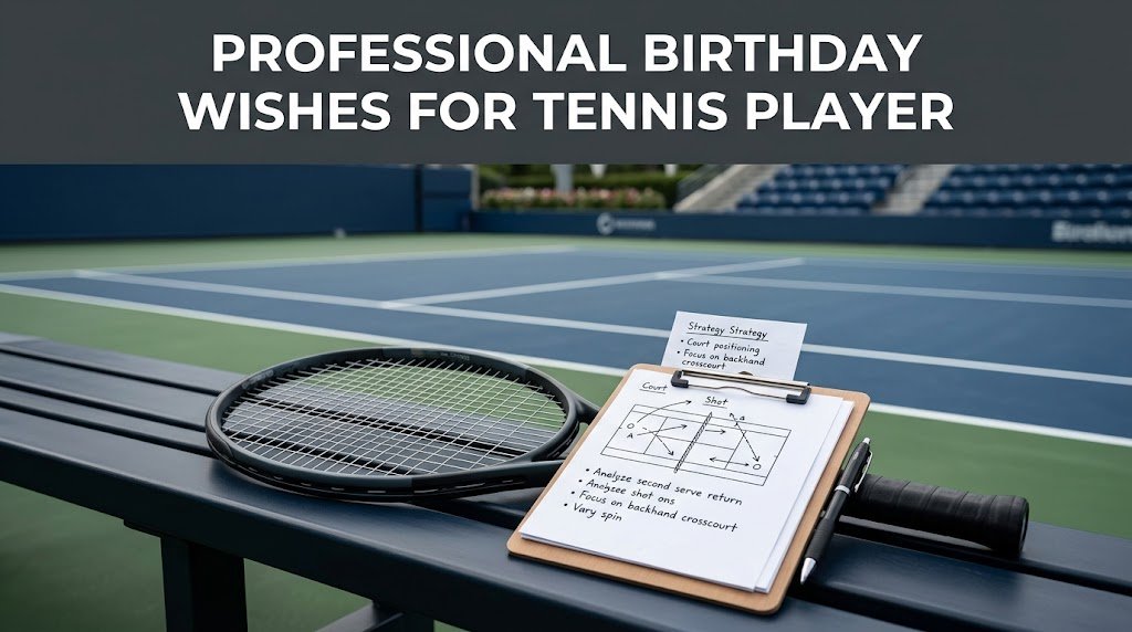 Professional Birthday Wishes for Tennis Player
