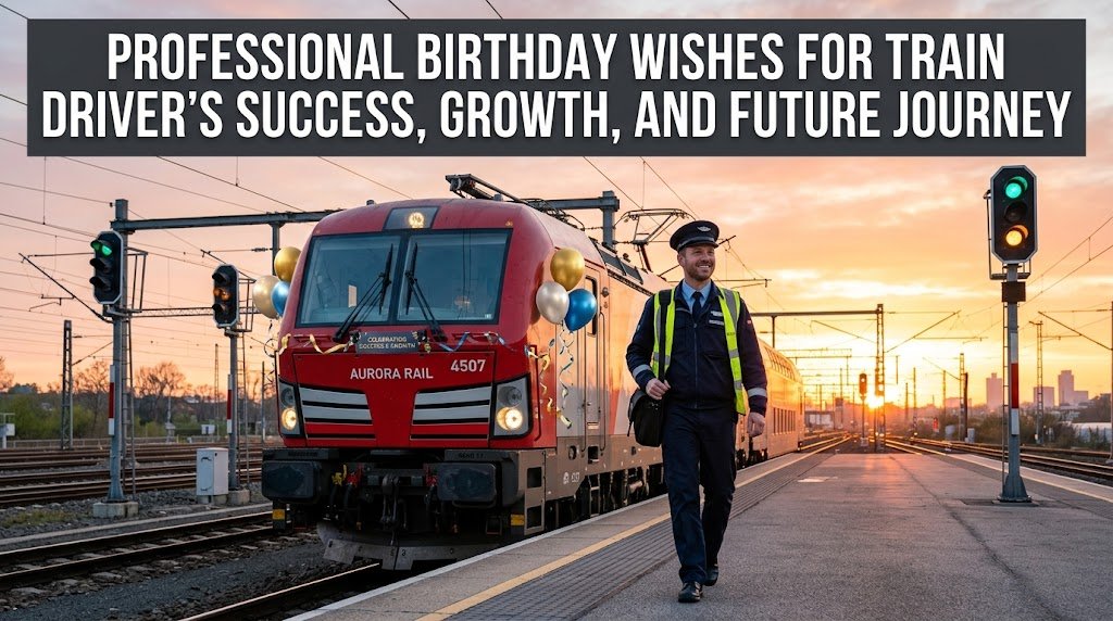 Professional Birthday Wishes for Train Driver's Success, Growth, and Future Journey