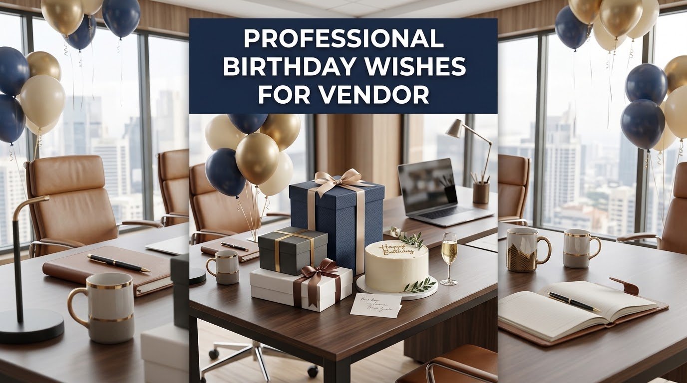 Professional Birthday Wishes for Vendor