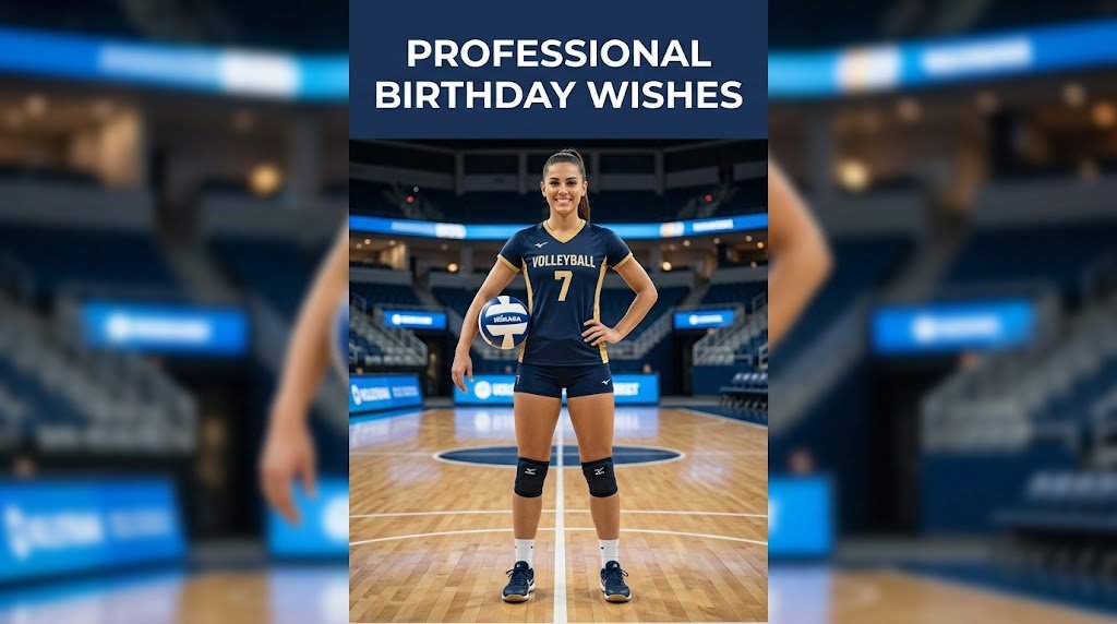Professional Birthday Wishes for Volleyball Player