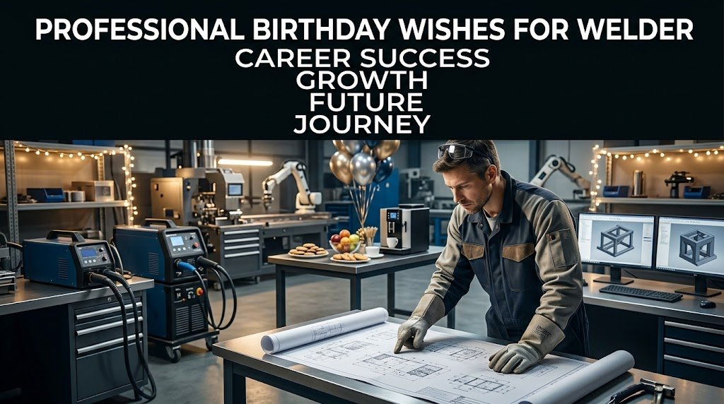 Professional Birthday Wishes for Welder Career Success Growth Future Journey