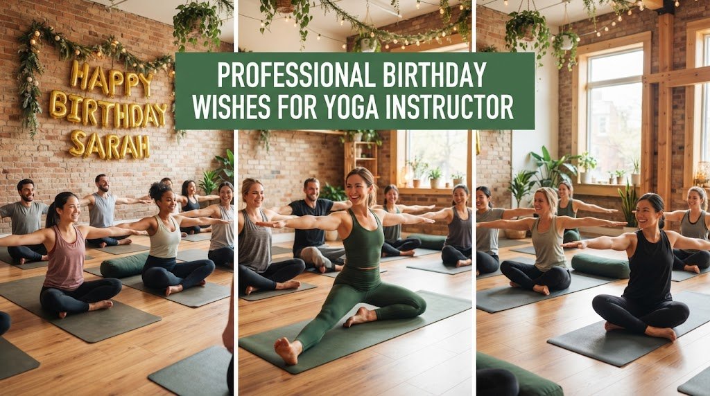 Professional Birthday Wishes for Yoga Instructor