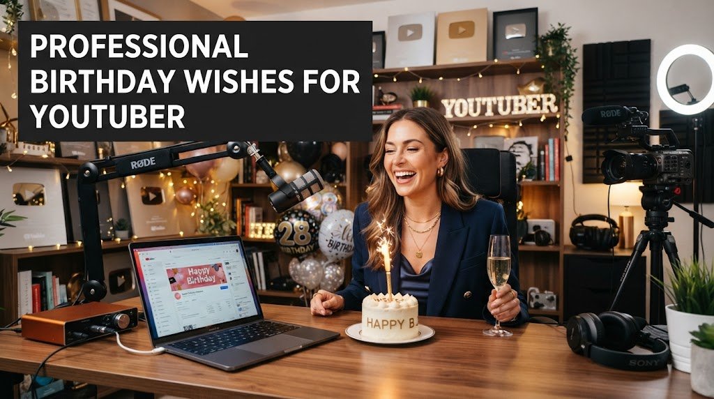Professional Birthday Wishes for YouTuber