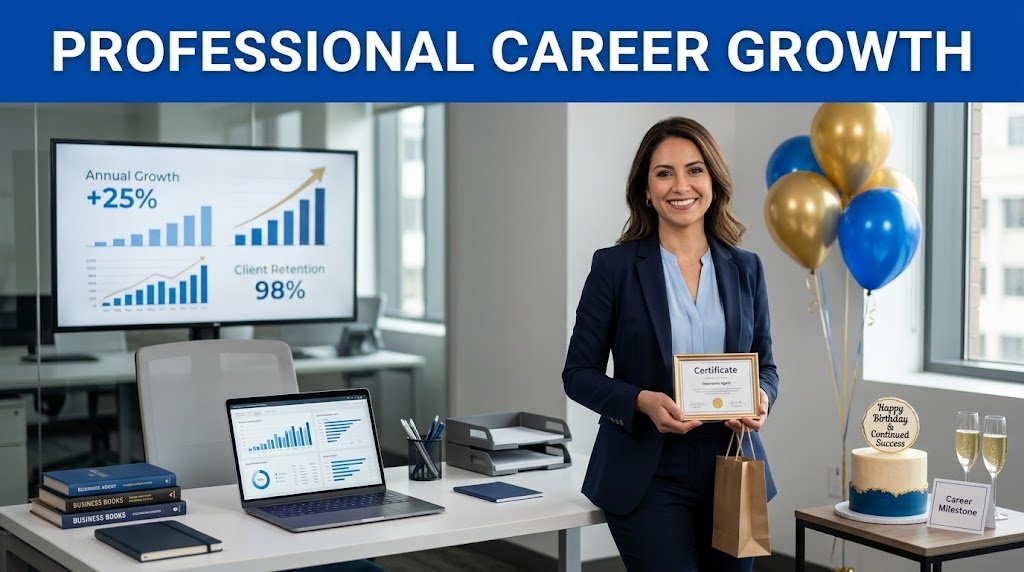 Professional Career Growth Birthday Wishes for Insurance Agent