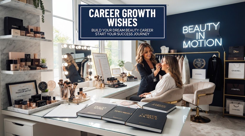 Professional Career Growth Birthday Wishes for Makeup Artist