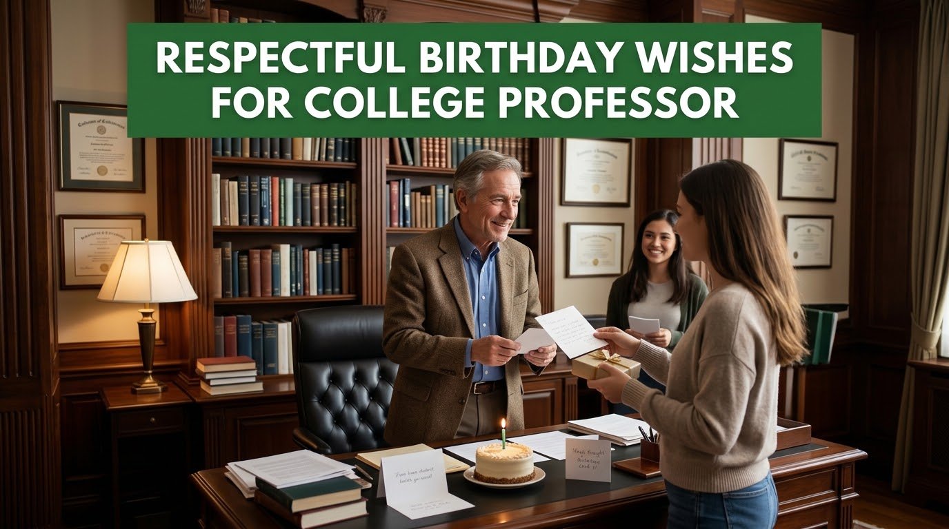 Respectful Birthday Wishes for College Professor