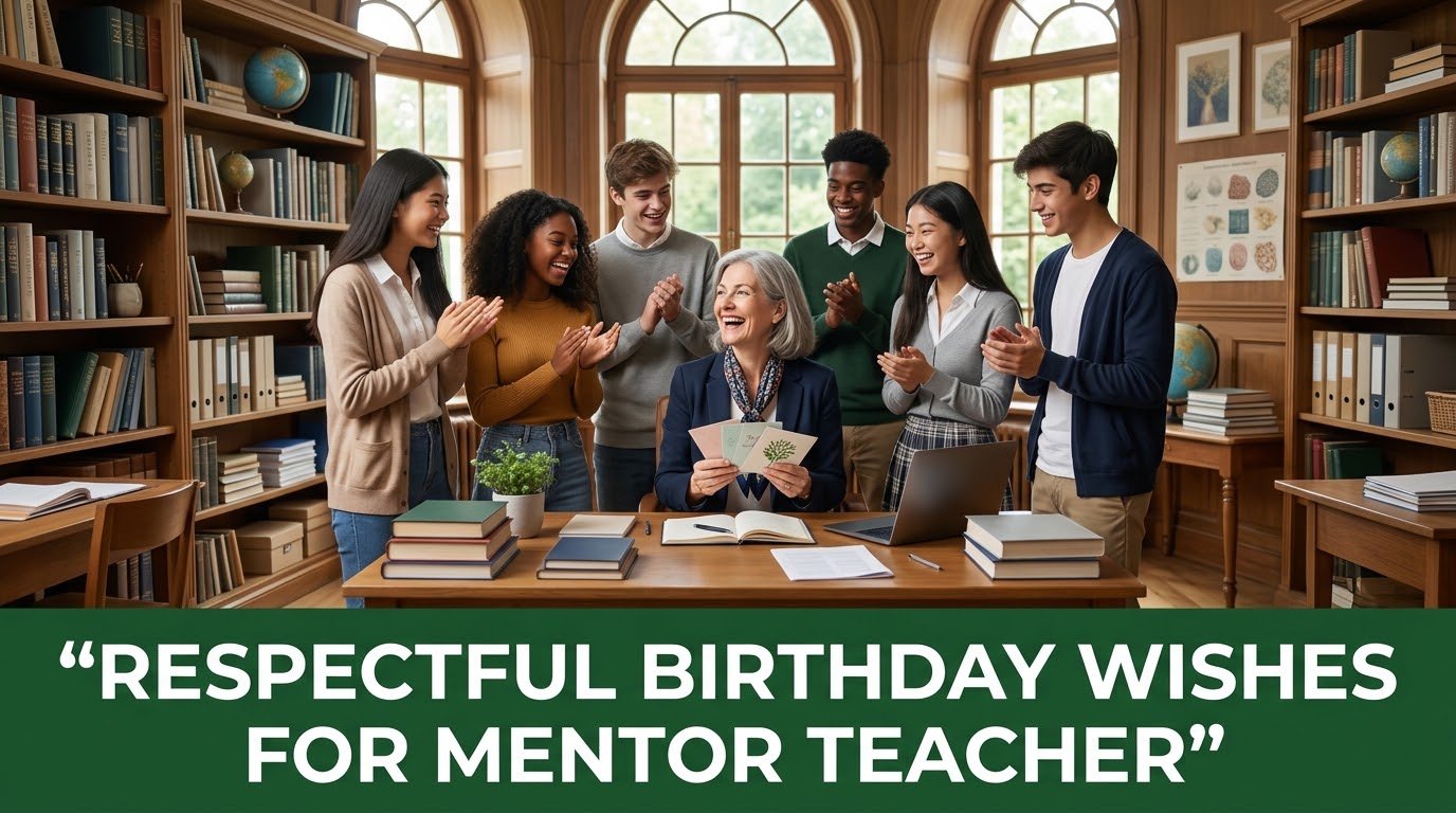 Respectful Birthday Wishes for Mentor Teacher