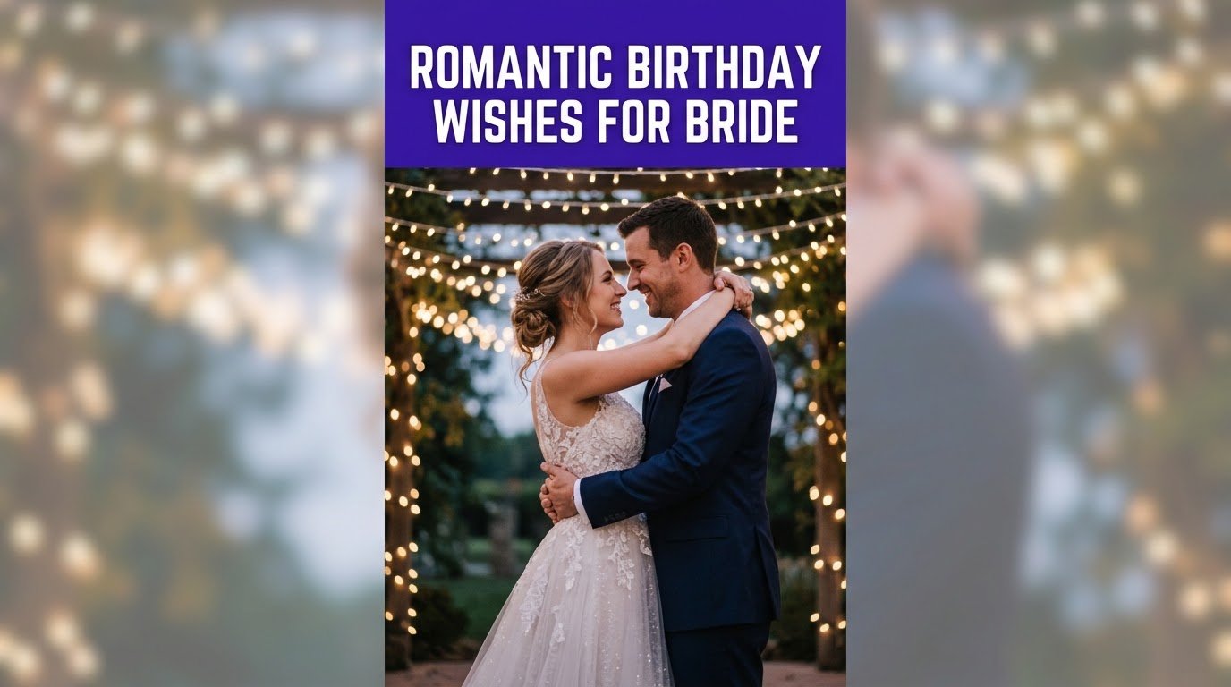 Romantic Birthday Wishes for Bride
