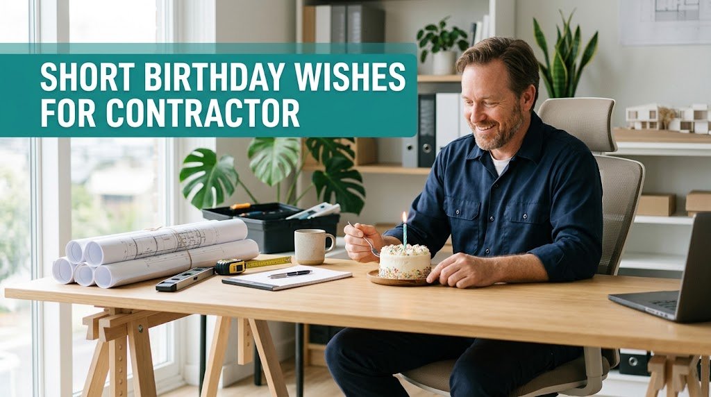 Short Birthday Wishes for Contractor