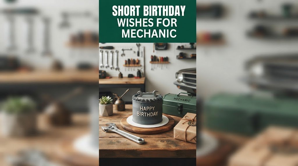 Short Birthday Wishes for Mechanic