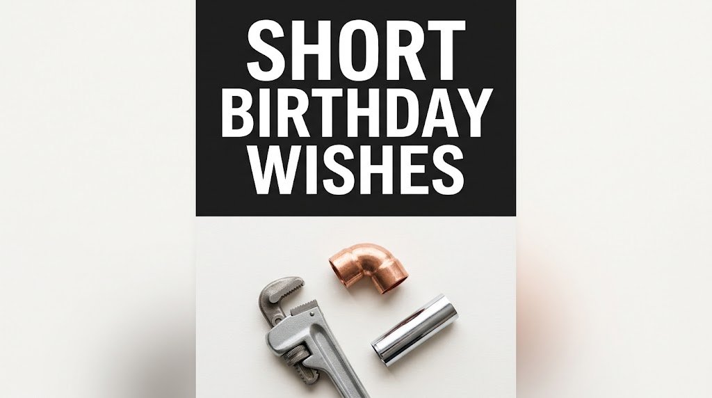 Short Birthday Wishes for Plumber