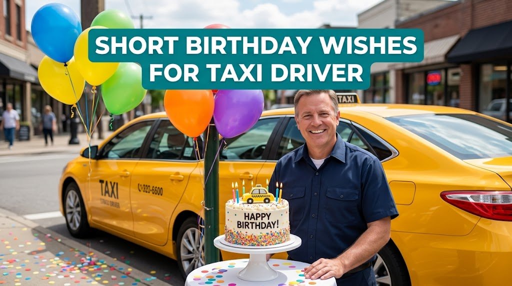 Short Birthday Wishes for Taxi Driver