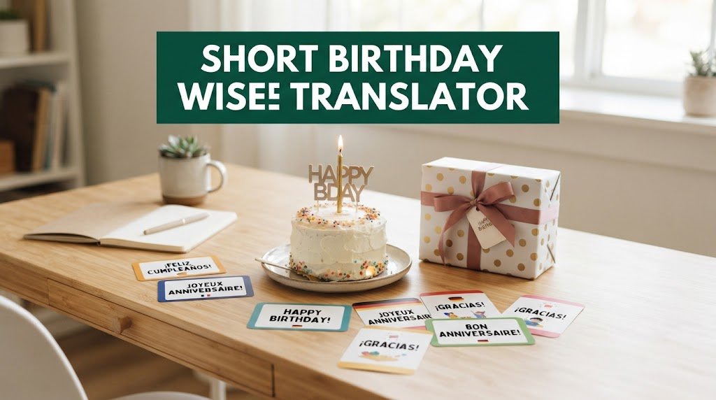 Short Birthday Wishes for Translator