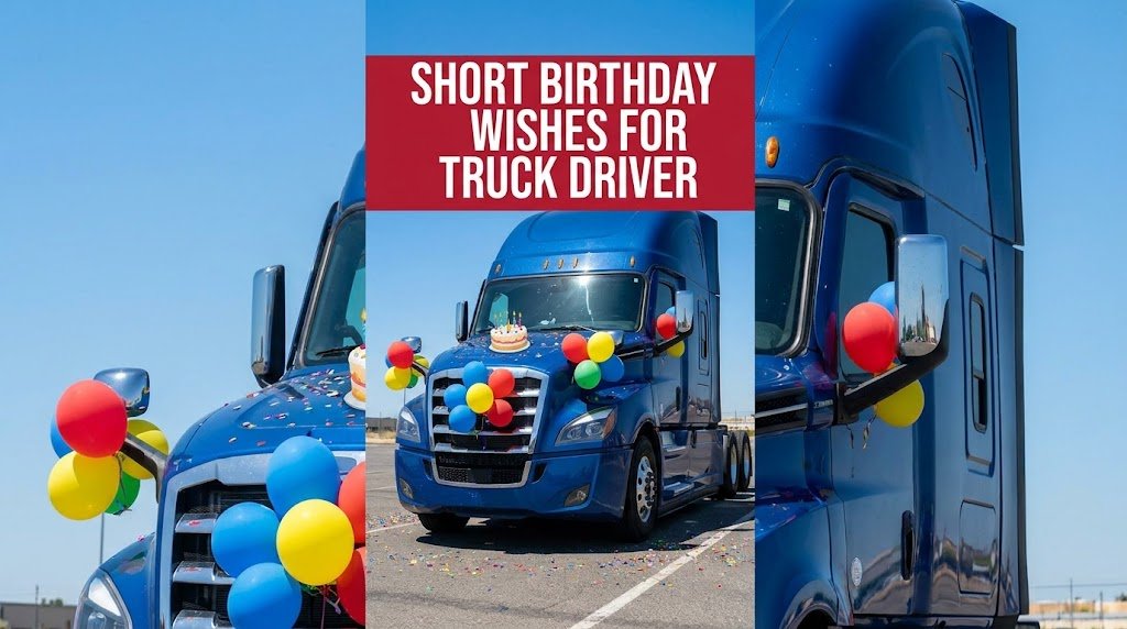 Short Birthday Wishes for Truck Driver
