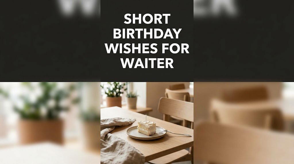 Short Birthday Wishes for Waiter