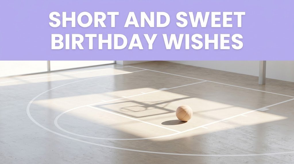 Short and Sweet Birthday Wishes for Basketball Player