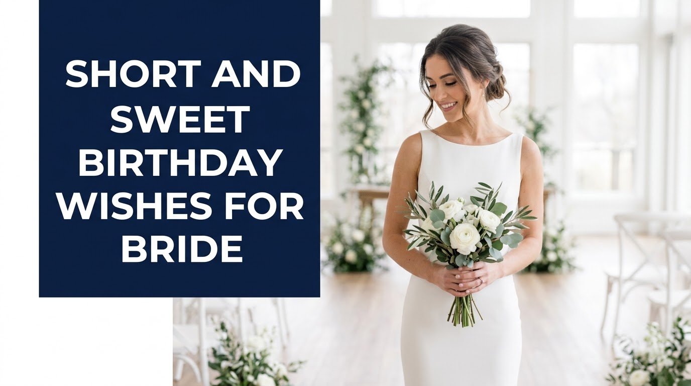 Short and Sweet Birthday Wishes for Bride