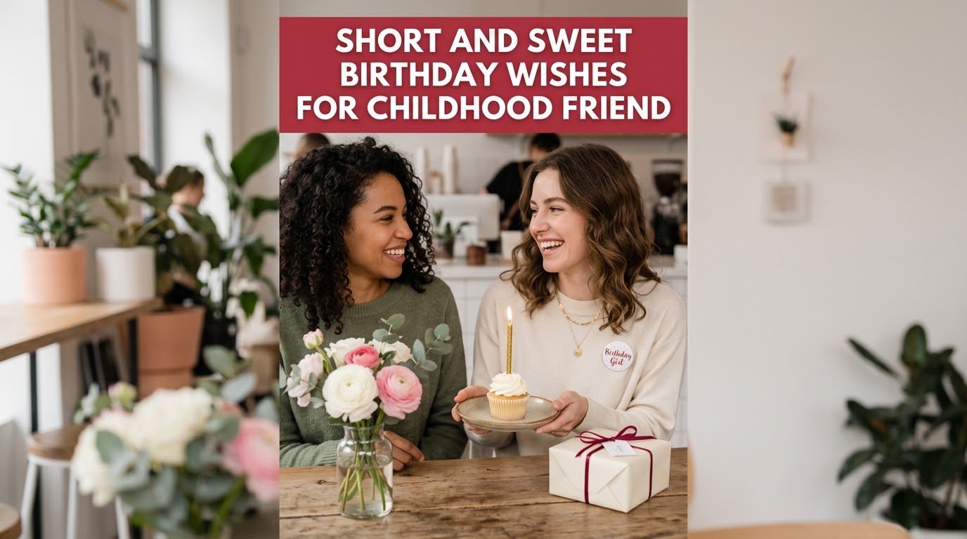 Short and Sweet Birthday Wishes for Childhood Friend