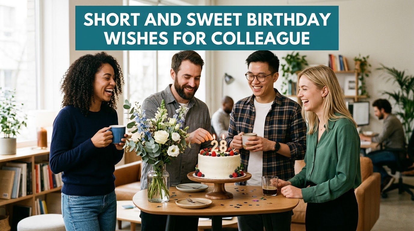 Short and Sweet Birthday Wishes for Colleague