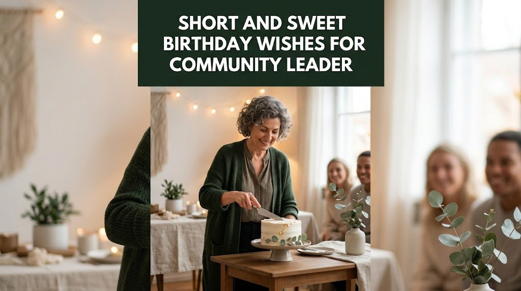 Short and Sweet Birthday Wishes for Community Leader