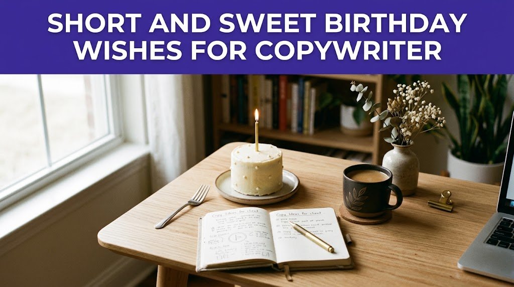 Short and Sweet Birthday Wishes for Copywriter