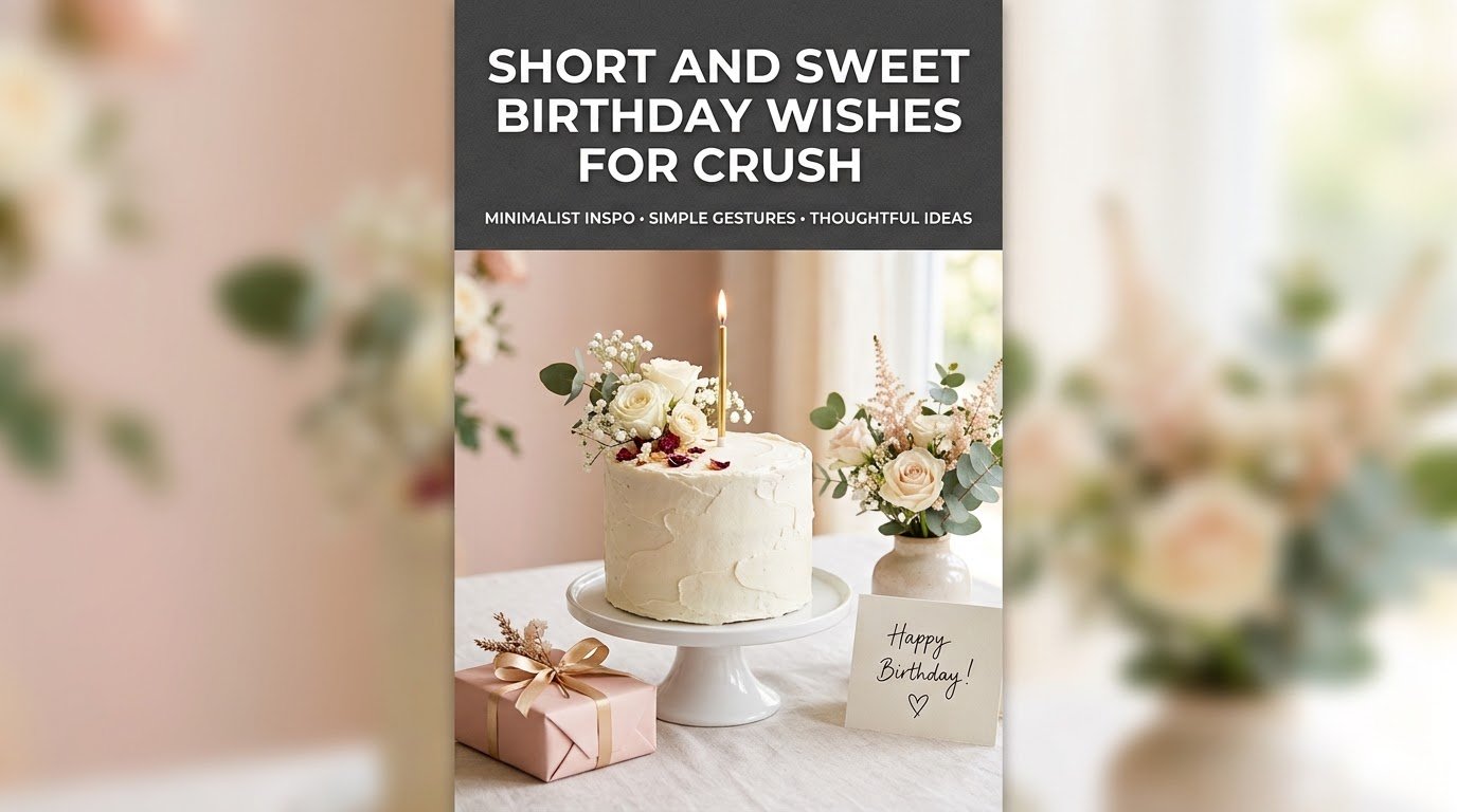 Short and Sweet Birthday Wishes for Crush