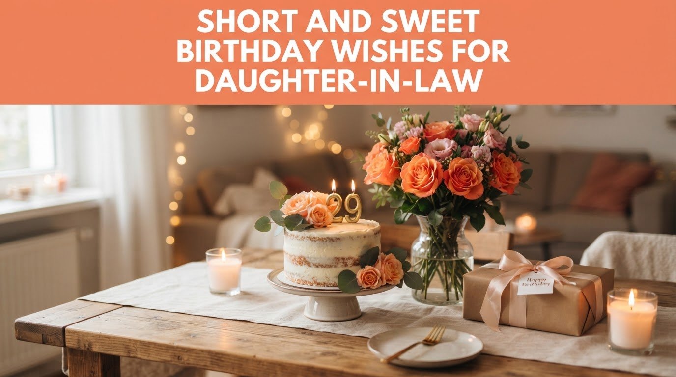 Short and Sweet Birthday Wishes for Daughter-in-Law