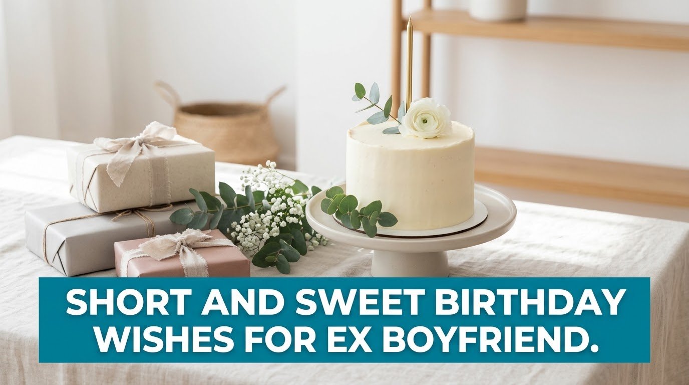 Short and Sweet Birthday Wishes for Ex Boyfriend