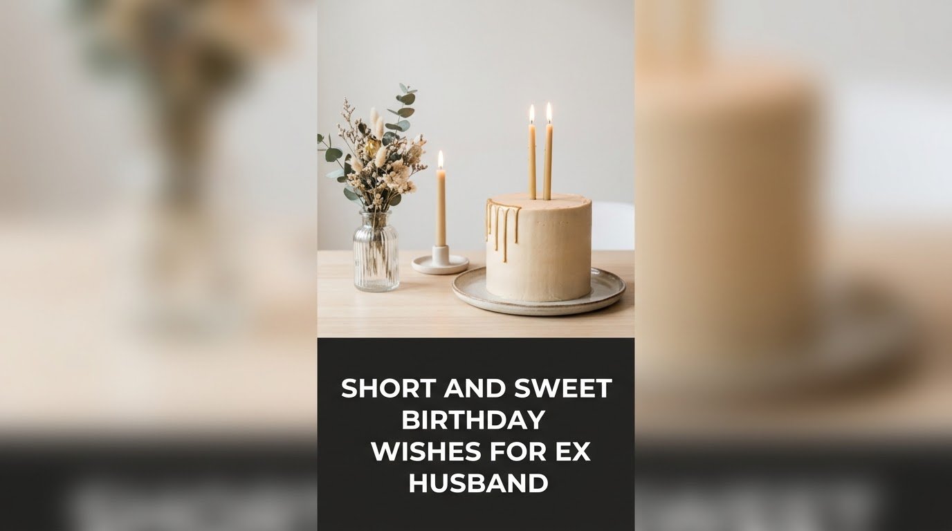 Short and Sweet Birthday Wishes for Ex Husband