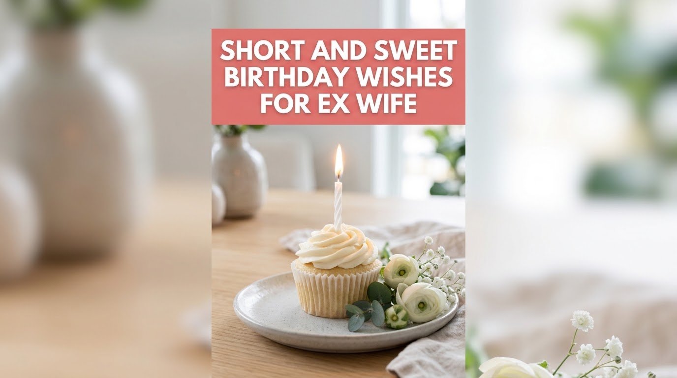 Short and Sweet Birthday Wishes for Ex Wife