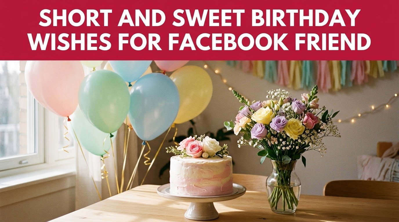 Short and Sweet Birthday Wishes for Facebook Friend