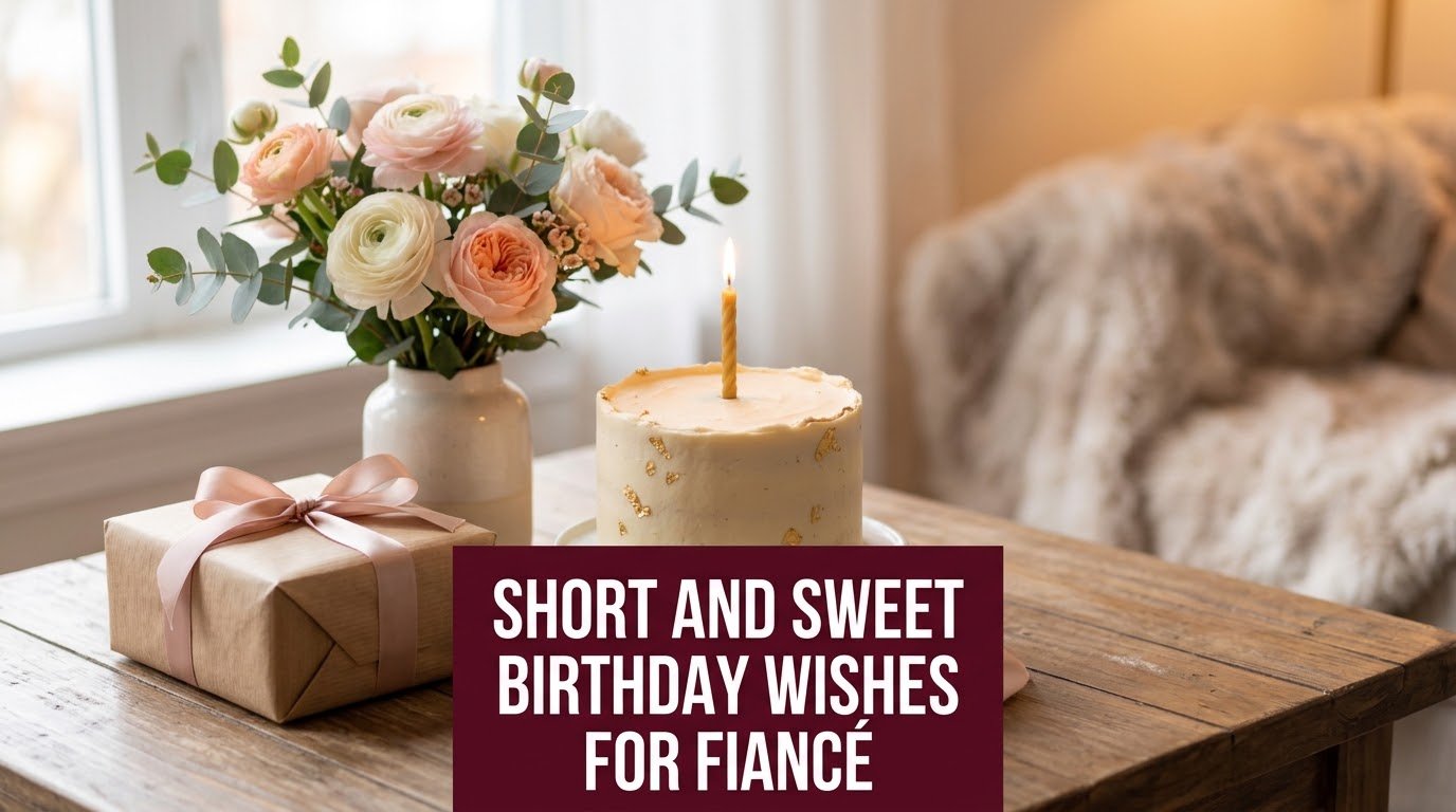 Short and Sweet Birthday Wishes for Fiancé